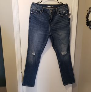 Old Navy women's size 12 straight leg jeans.